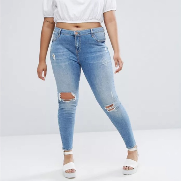River Island Plus Amelie Jeans - Picture 1 of 8